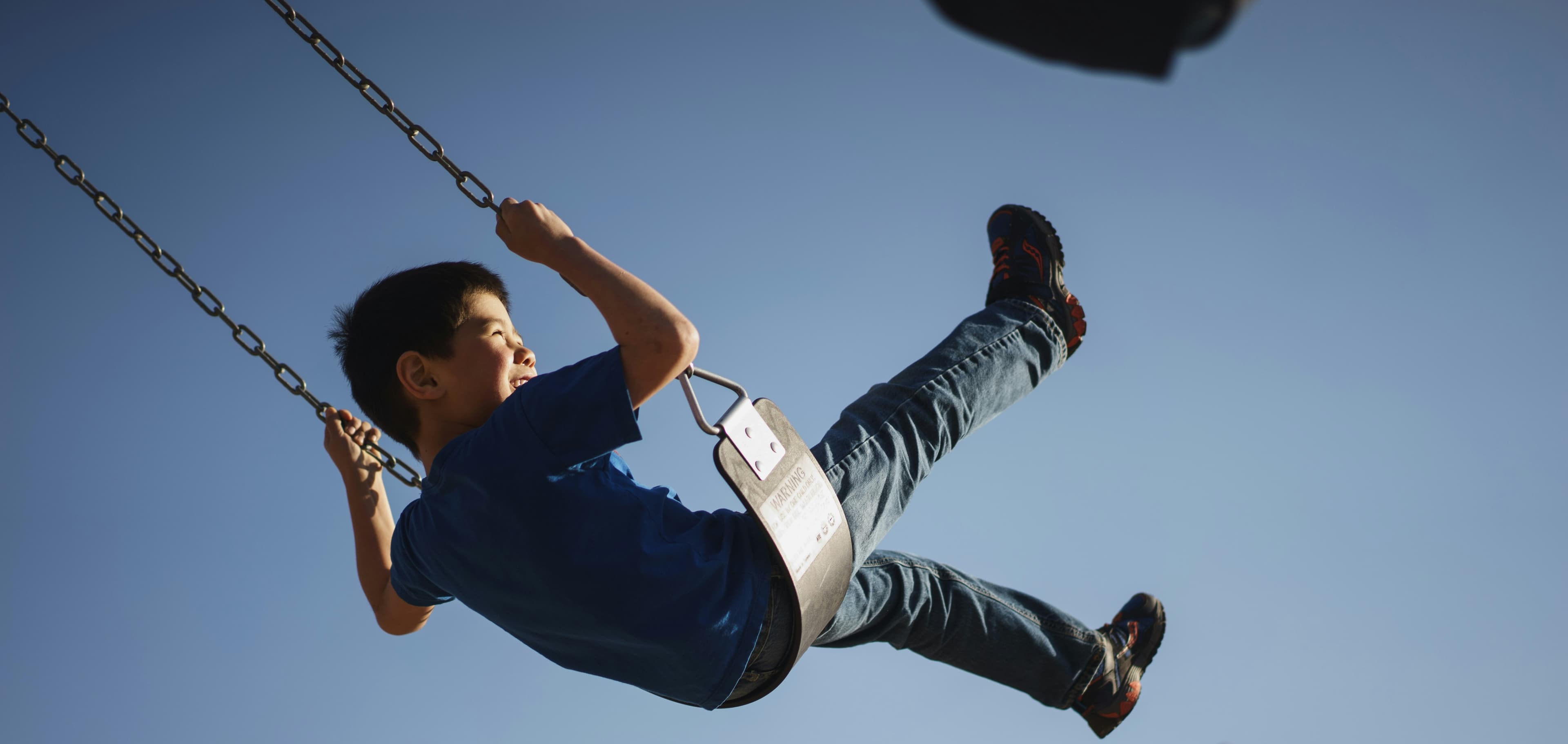 Child on swing